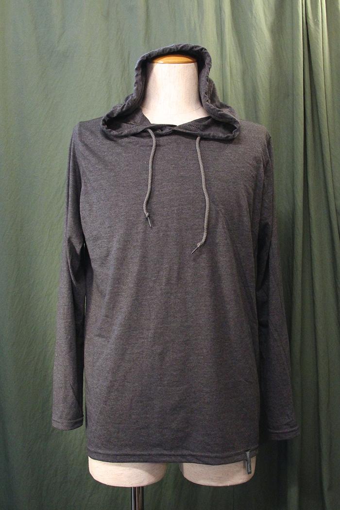 WATERS Clothing Hooded L/S TEE Grey front