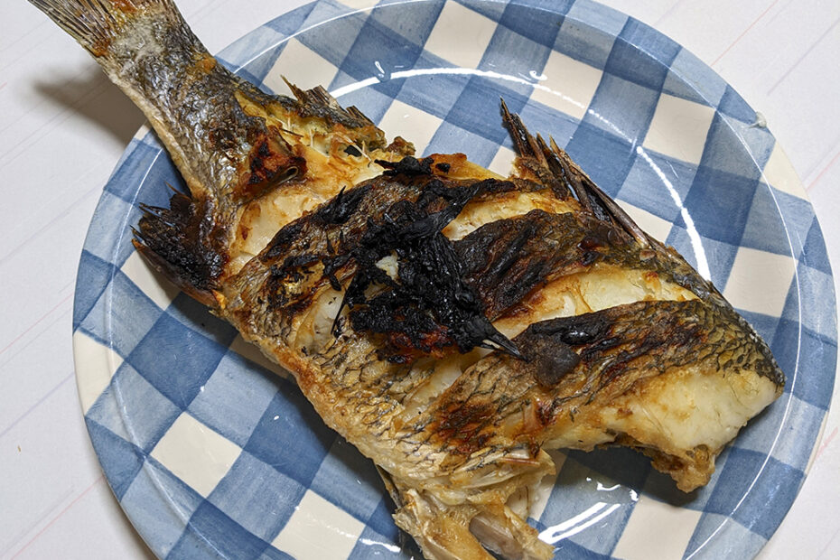 黒鯛塩焼き