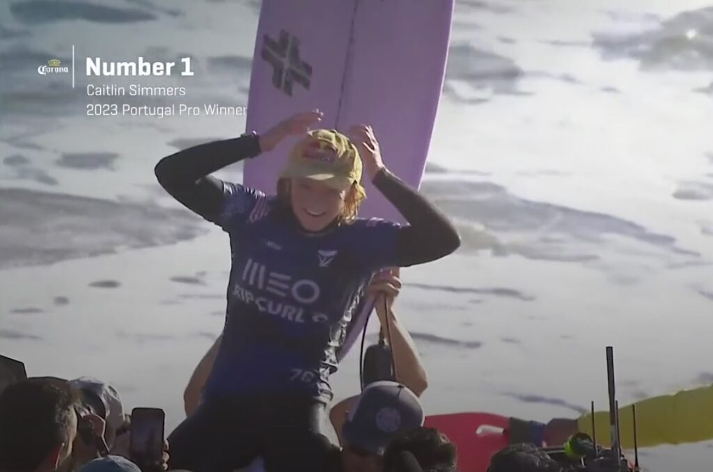 BorstのCaitlin Simmersが、WSL CT MEO Rip Curl Pro Portugalで優勝！